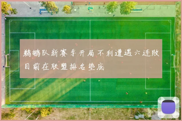鹈鹕队新赛季开局不利遭遇六连败目前在联盟排名垫底