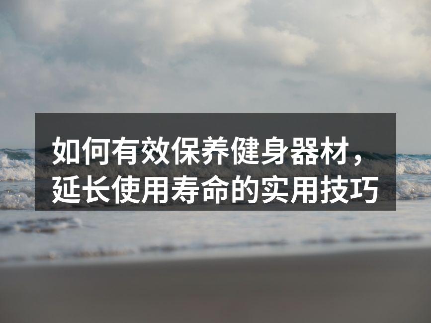 如何有效保养健身器材，延长使用寿命的实用技巧